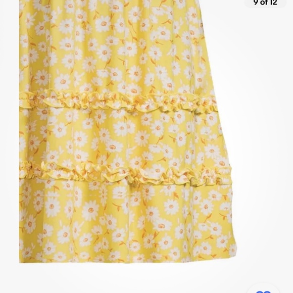 No Boundaries Smocked Tiered Sleeveless Ruffled Dress Size Large (11-13) NEW - Picture 9 of 12